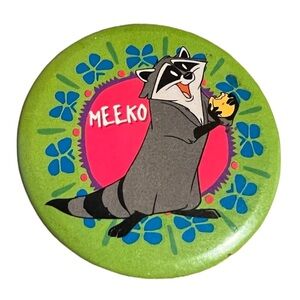 Pocahontas Meeko Pin Lapel Vintage Disney